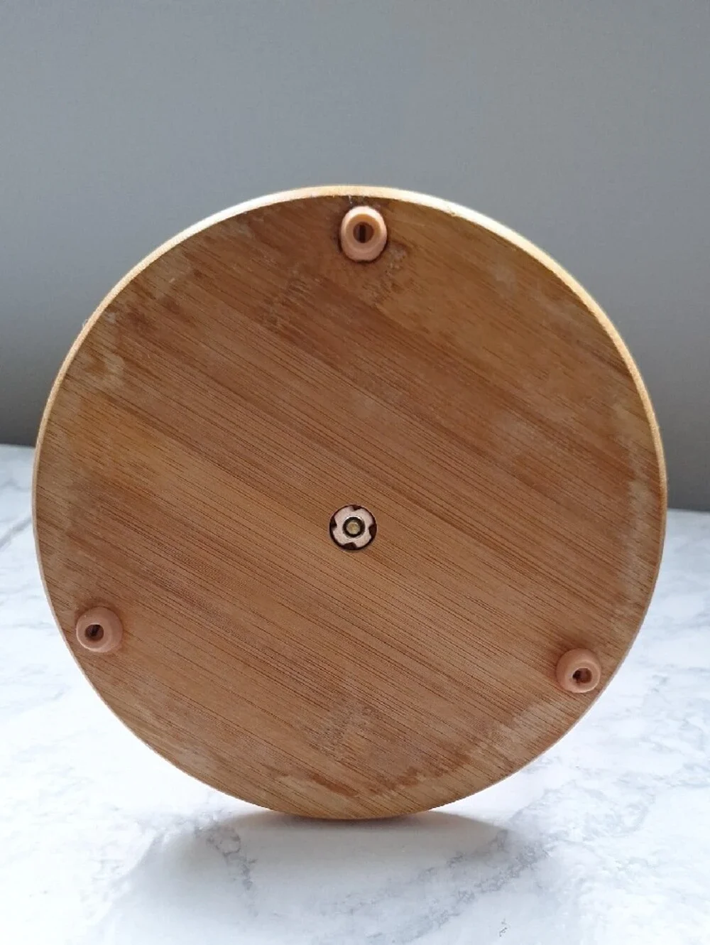 Wooden Paper Towel Holder in Natural Bamboo
